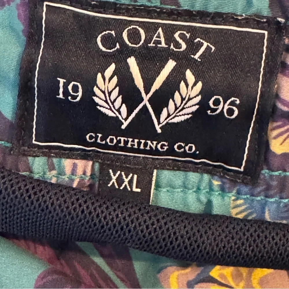 Coast Clothing 1996 Co. Shorts Mens Size XX-Large Tropical Swim Resort